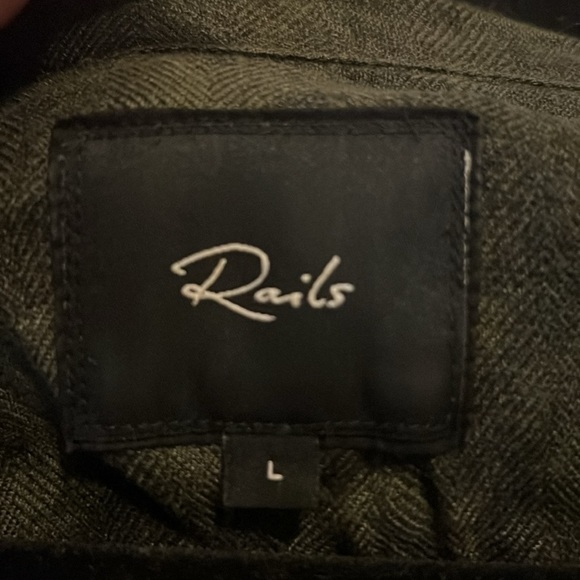 Rails hunter olive tie dye button shirt - Picture 4 of 7